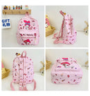 Sanrio Kuromi Hello Kitty My Melody Cinnamoroll Cartoon Backpack Cute Pompom Purin Pochacco School Bag For Adults Kids Sac A Dos - M & M Global
