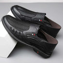 Business Leather Shoes For Men Summer British Style Hight Quality Casual White Leather Shoes Male Slip On Men Loafer Comfortable - M & M Global