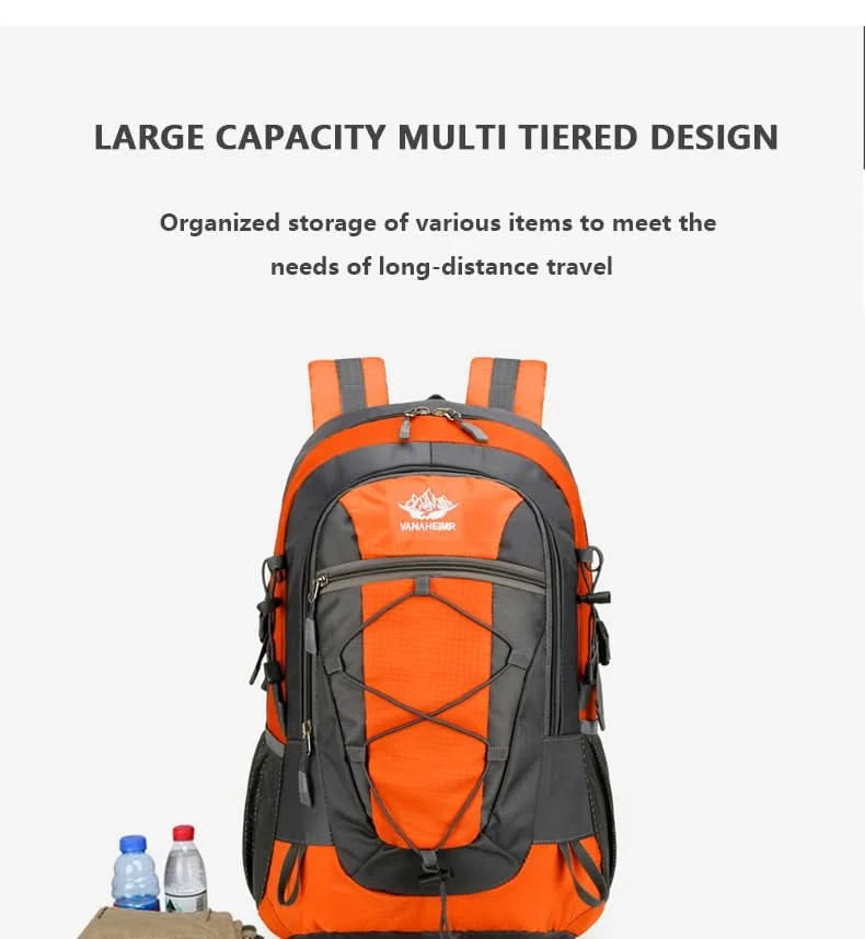 Waterproof hiking backpack, lightweight outdoor hiking bag, high-quality large capacity travel bag for hiking - M & M Global