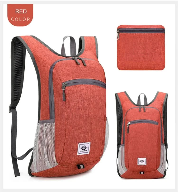 Portable Foldable Backpack,Men Women Ultralight Folding Bag,Outdoor Climbing Cycling Hiking  Knapsack Travel Daypack - M & M Global