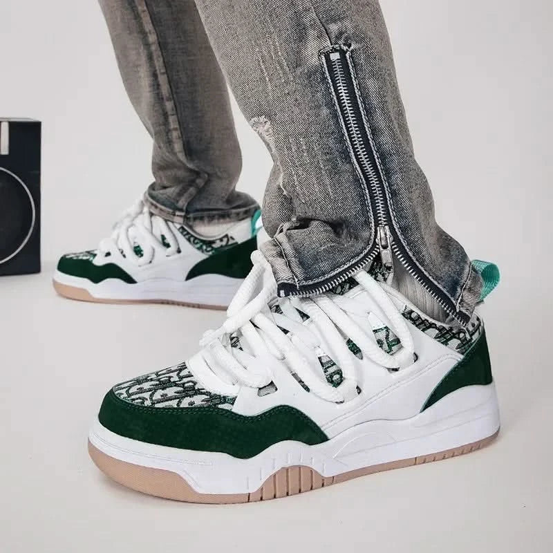 Trend Men's Shoes Outdoor Sneakers Lace-up Non Slip Running Shoes Couple Style Walking Shoes Breathable Tennis Shoe Plus Size 47 - M & M Global