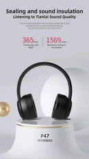 P47 Universally Wireless Bluetooth Noise Cancelling Headphones Gamer Stereo Headset Wireless Sports Game Headset For IOS Android