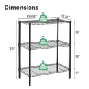 JHK 3-5 Tier Storage Bookshelf Adjustable Metal Wire Racks Heavy Duty Standing Shelf Organizer for Living Room and Kitchen