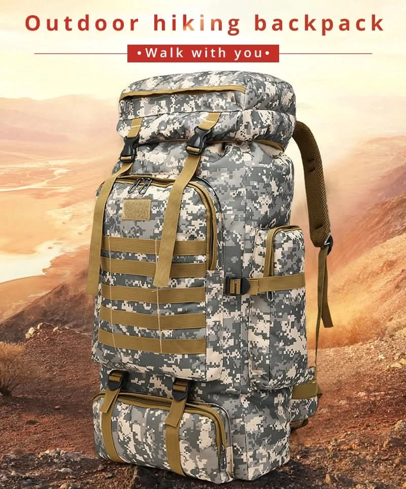 Rilibegan Men Travel Backpack Tactical Climbing Outdoor Hiking Camouflage Multifunctional Bag Men Backpack - M & M Global