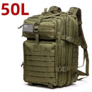 25L/50L Sturdy Nylon Waterproof Tactical Sports Trekking Fishing Hunting Camping Hiking Bag Backpack Outdoor Rucksacks - M & M Global