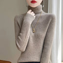Autumn And Winter Knitted Pullover High-Neck Sweater, High-Elasticity, Fashionable And Comfortable Long-Sleeved Women's TopRY128