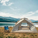 2-Person (blue)/4-Person (white), Extra-Large Tent with Mesh Screen, Lightweight Family Tent|Quick Setup for Park Picnics
