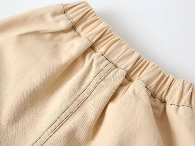 Wholesale New Children Boy Trousers Embroiedry Pockets Spliced Kids Boys Pants Casual Cotton Infant Babys Boys Bottoms 2-8Y Pant - M & M Global