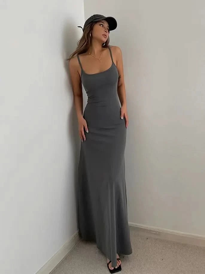 Summer Sexy Bodycon Long Dress Womens Y2k Clothes Sleeveless Sundress Evening Backless Dresses for Women Aesthetic 2024 - M & M Global