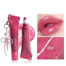 New Hydrating Mirror Lip Gloss Moisturizing Shiny Lipstick with Bow Keychain Lip Makeup Beauty Cosmetics