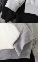 Elegant Fleece Solid Hooded Coats Fashion Women Long Sleeve 2025 New Autumn Winter Warm Hoodies Jackets Casual Y2K Sweatshirts