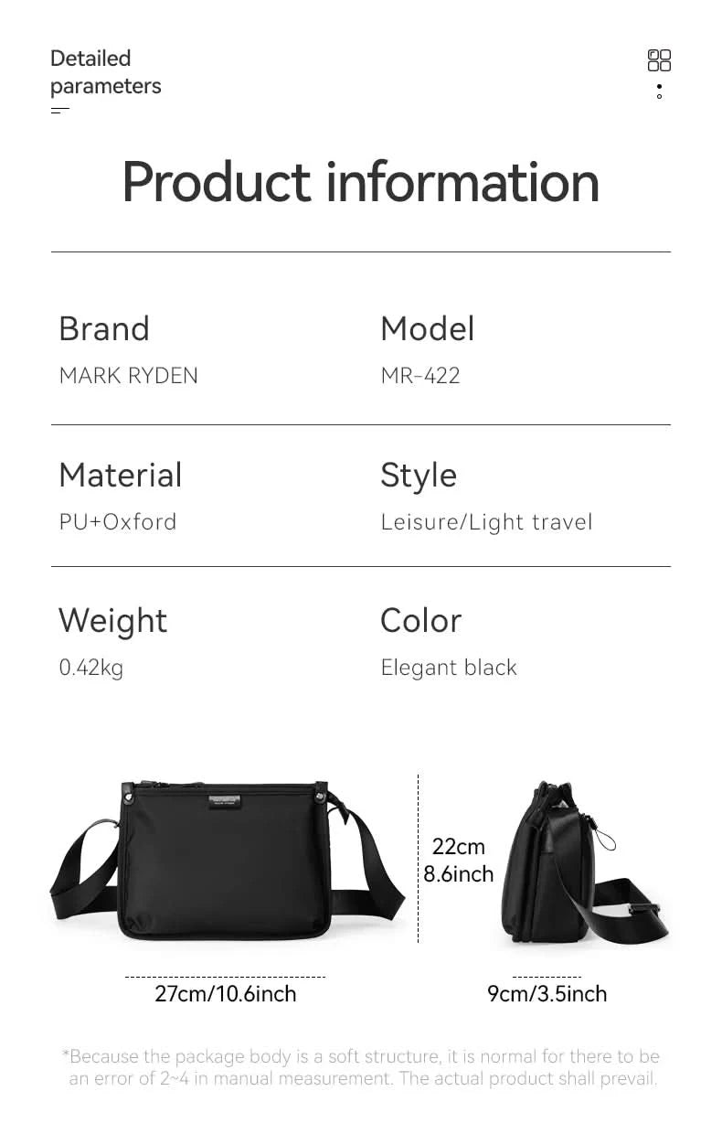 Mark Ryden Travel Messenger Bag designer luxury bag for 7.9inch ipad and game console - M & M Global