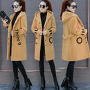 Ladies Lamb Velvet Jacket Autumn Winter Style Versatile Medium Length Spring Fashionable Windbreaker New Women's Clothing