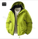 New Winter Men's Cotton Jacket Lined Graphene Design Windproof Waterproof Thermal Coat Ski Hooded Trench Windbreaker