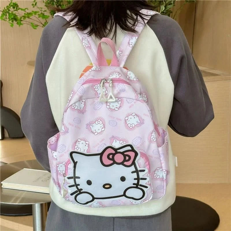 Kawaii Hello Kitty Kuromi Cinnamoroll Backpacks Cute Cartoon My Melody Pochacco Pompom Purin Anime Storage School Bag Sac A Dos - M & M Global