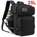 25L Tactical Backpack Outdoor Bag Fitness Backpack MOLLE Backpack Women's/Men's Hiking Survival Backpack Men's Dual Cup Holder - M & M Global