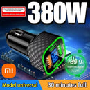 Xiaomi USB C Car Phone Charger Dual PD 4 in 1 with Voltage Display Super Fast Charge Adapter for iPhone Xiaomi Oppo Vivo Samsung - M & M Global