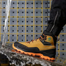 Mens Work Boots Steel Toe Safety Sneakers with Metatarsal Guard Slip-Resistant Puncture-Resistant Sole for Warehouse & Delivery