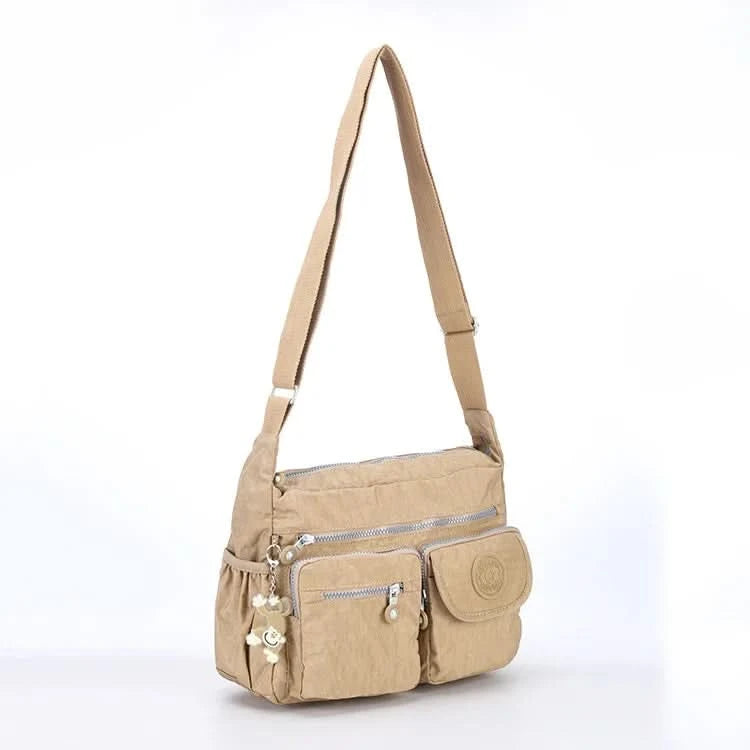 High Quality A4 Nylon Men Women Shoulder Messenger Bag Cross Body Purse Waterproof Lightweight Green Black Blue Purple Red M0938 - M & M Global