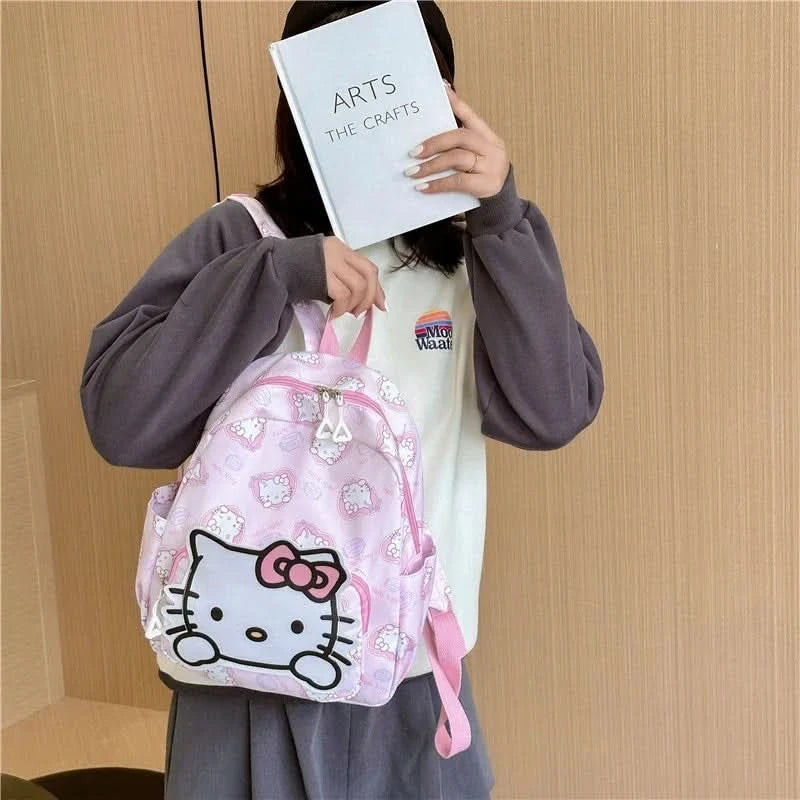 Kawaii Hello Kitty Kuromi Cinnamoroll Backpacks Cute Cartoon My Melody Pochacco Pompom Purin Anime Storage School Bag Sac A Dos - M & M Global