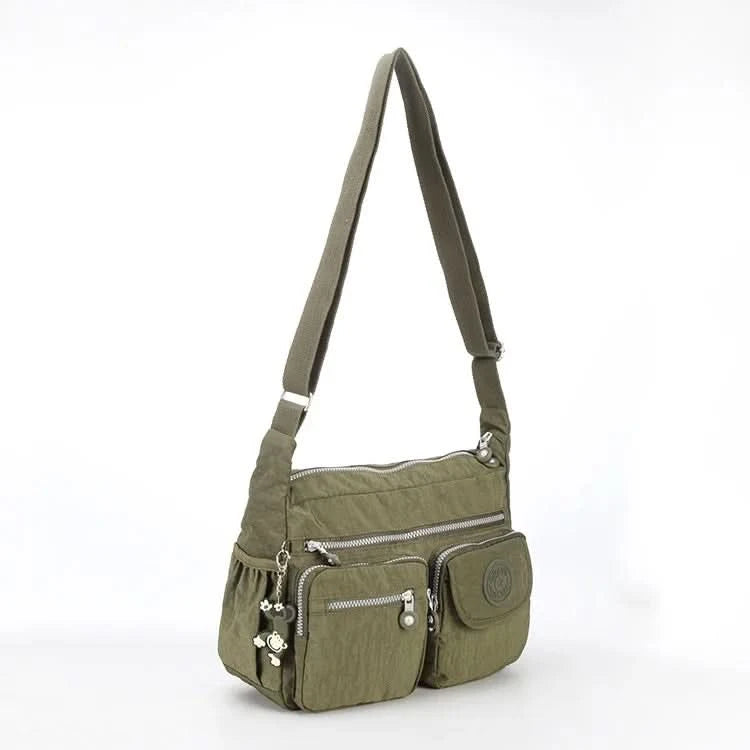 High Quality A4 Nylon Men Women Shoulder Messenger Bag Cross Body Purse Waterproof Lightweight Green Black Blue Purple Red M0938 - M & M Global