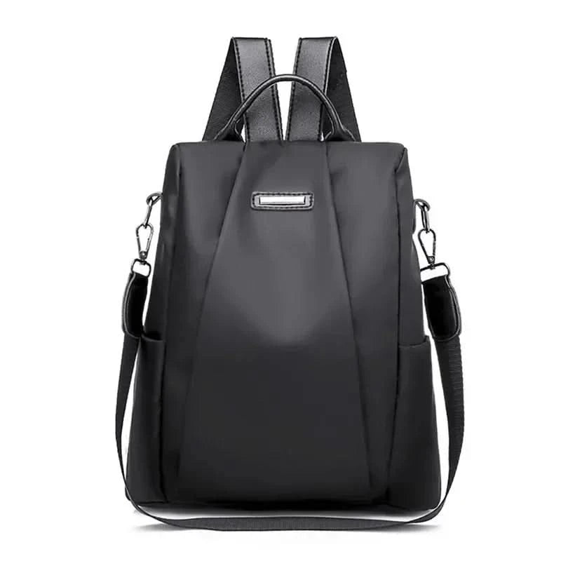 New fashion nylon solid color lightweight waterproof large capacity detachable shoulder strap multi functional women's backpack - M & M Global