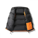 Men's Vest Jacket Autumn Winter Parkas Oversize Stand Collar Zipper Pockets Orange Windbreaker Waistcoat Plus Size Same