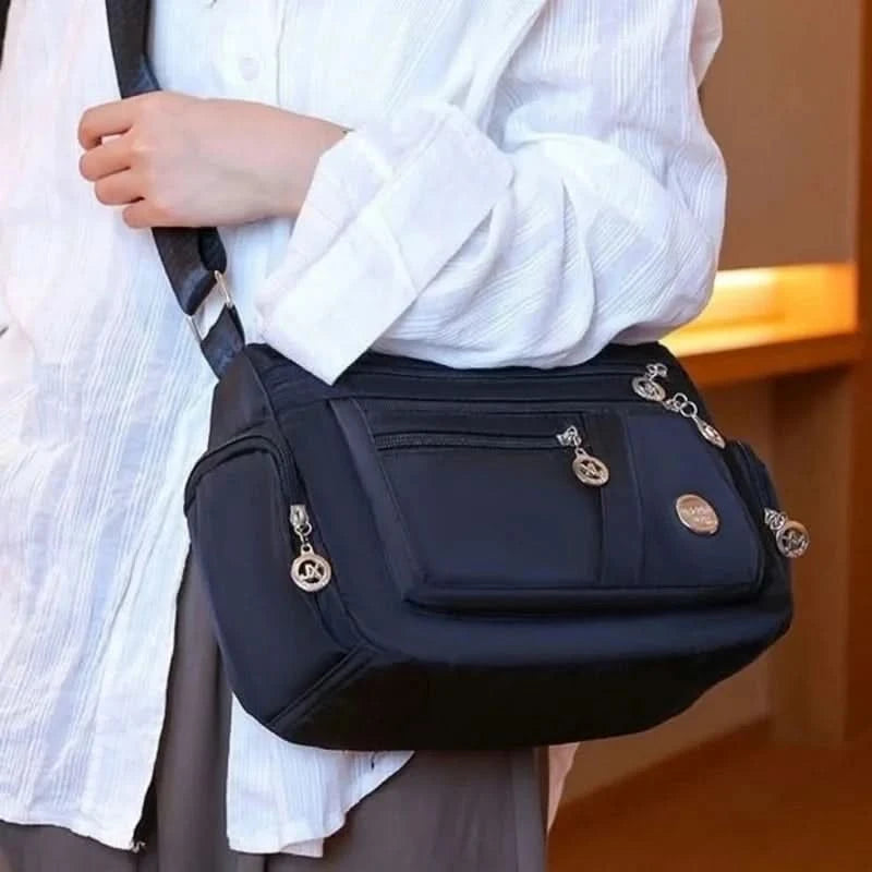 Large Capacity Women Crossbody Bag Waterproof Tote Casual Nylon Shoulder Bag Purse Handbag Lightweight Travel Messenger Bag - M & M Global