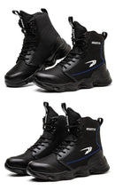 Fashionable breathable anti-smash and anti-puncture safety shoes