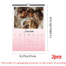 1pc/2pcs 2026 Custom Calendar - Personalized Wall Calendar Upload 6 photos Wall calendar Birthday, Christmas, New Year gift