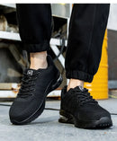 Men's Work Safety Shoes, Steel Toe Shoes, Puncture Resistant Impact Resistant Wear-resistant Outdoor Fashionable Sports Shoes
