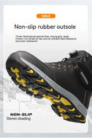 Non Slip Safety Boots for Men Work Anti-smash Indestructible Shoes Steel Toe Protective Anti-puncture Man Work Safety Boots