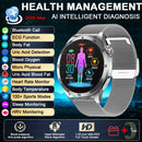 2026 New Nursing Grade ECG Health Smart Watch Blood Pressure Lipid Uric Acid 650nm Dual-Probelaser Heart Analysis Smartwatch