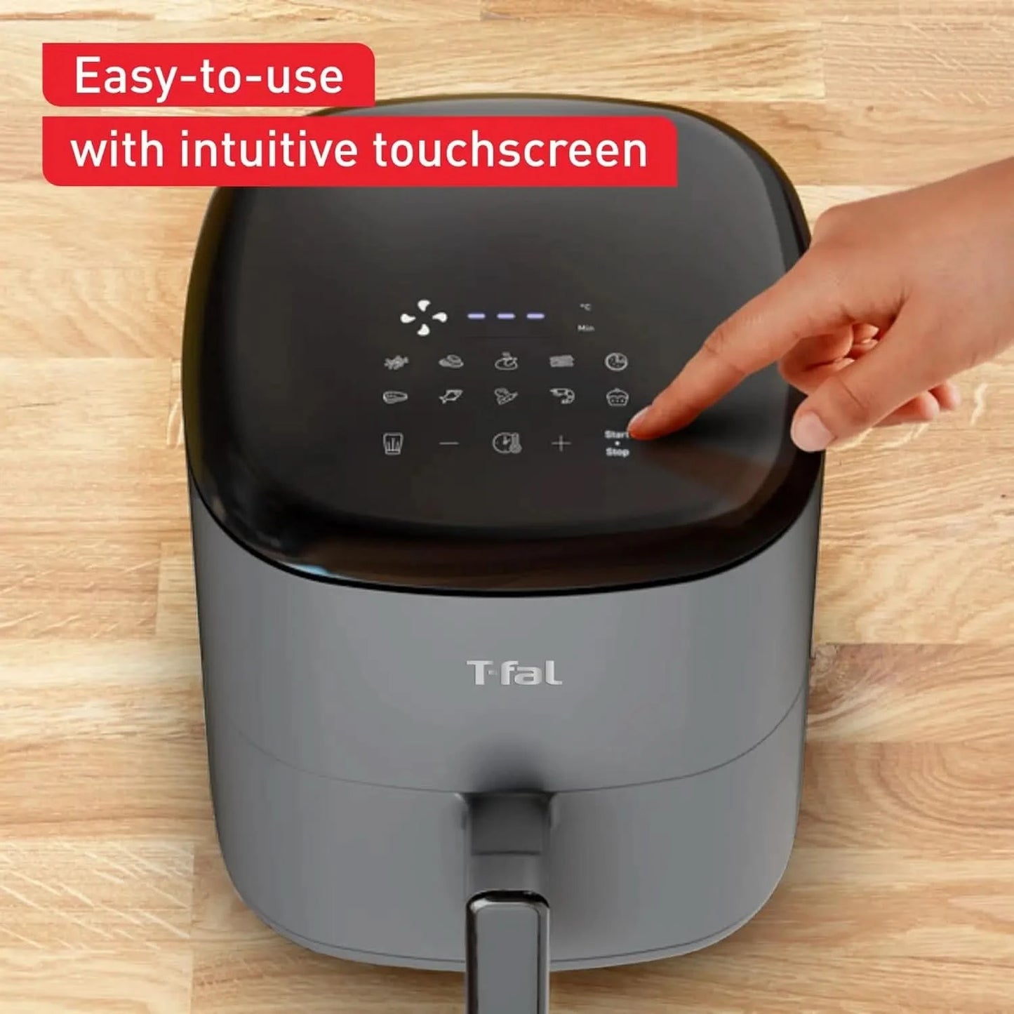 Easy Fry Max 5.3 qt Digital Air Fryer: 10 Versatile Cooking Programs, Intuitive Touchscreen, Dishwasher-Safe Basket, Fast and He - M & M Global