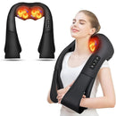 Neck and Shoulder Massager With Heat Electric Back Massagers Kneading Massage Pillow Full Body Muscle Home Car Use - M & M Global