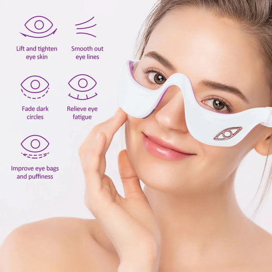 Electric Eye Massager Anti Wrinkle Aging Eye Care Beauty Tool Massage Rechargeable Eye Fatigue Relief Device - M & M Global