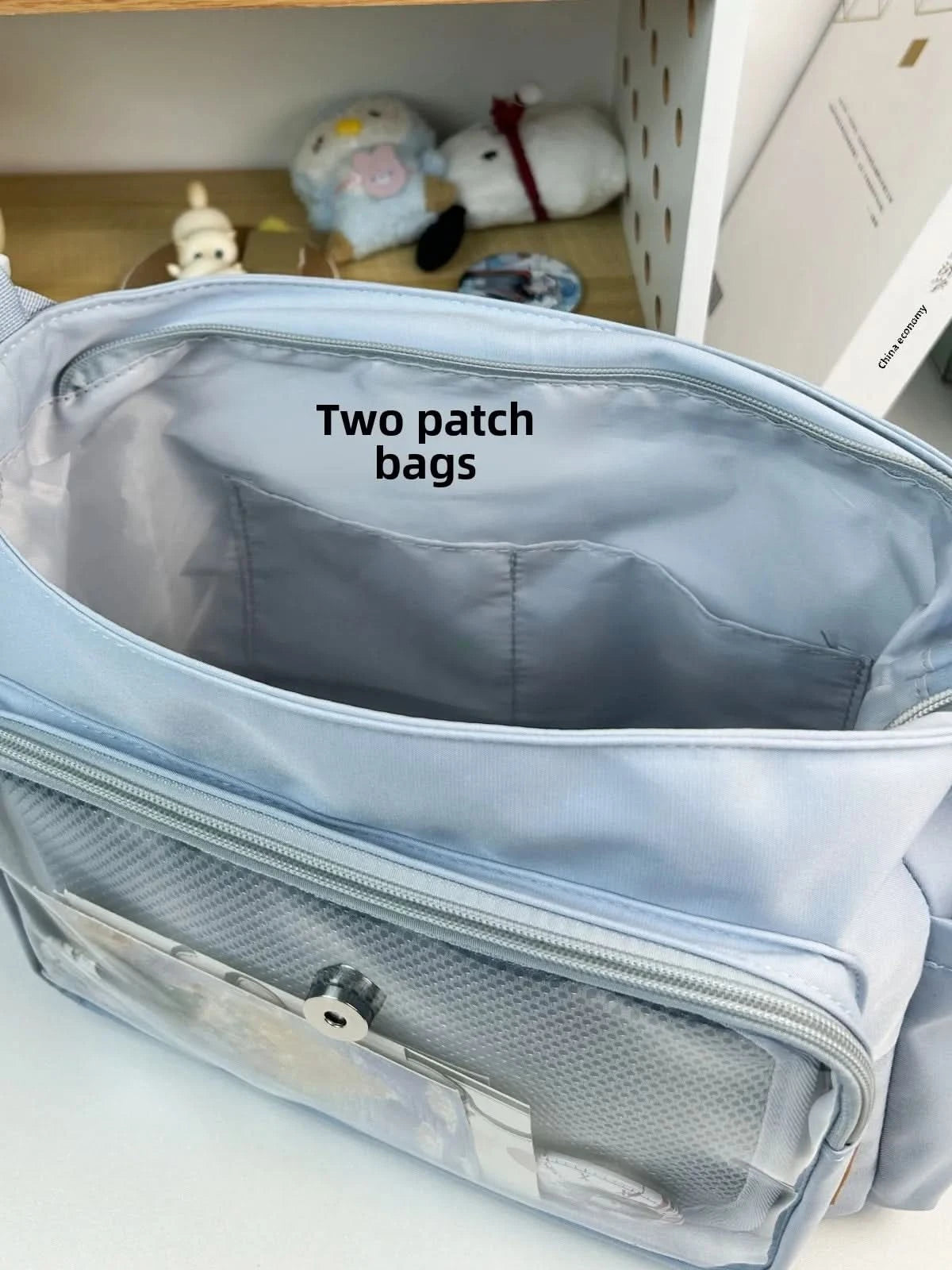 Y2K Japanese Harajuku School Bags for Teenage Girls New 2024 Transparent Itabag Crossbody Bag DIY Badges Display Plate Ita Bag - M & M Global