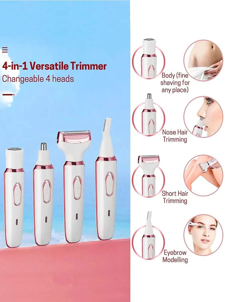 Women Electric Shavers Razors on Leg Armpit, Epilator Nose Hair Remover Facial Body Bikini Eyebrow Beard Mustache Women Trimmer - M & M Global