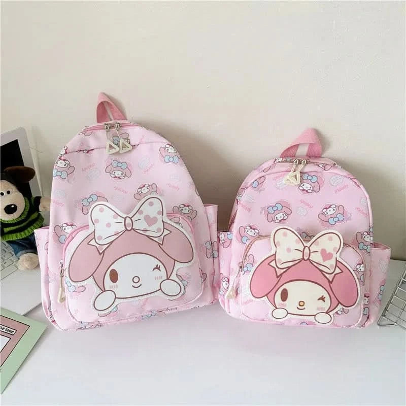Kawaii Hello Kitty Kuromi Cinnamoroll Backpacks Cute Cartoon My Melody Pochacco Pompom Purin Anime Storage School Bag Sac A Dos - M & M Global