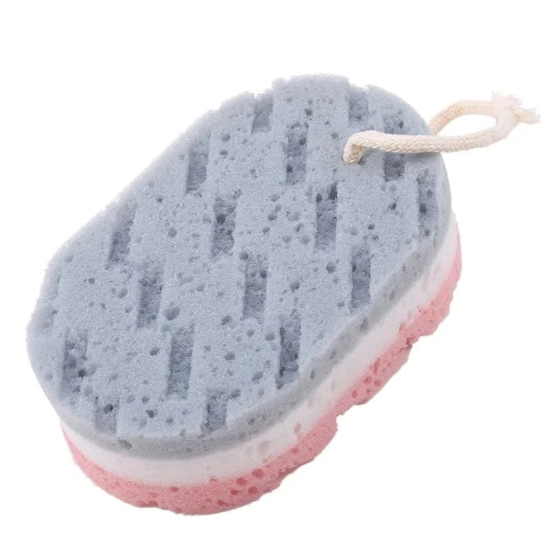 Soft Sponge Body Scrubber Bath Exfoliating Scrub Sponge Shower Brush Body Skin Cleaner Dead Skin Remover - M & M Global