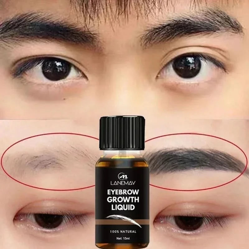 Eyebrow Growth Serum Eyelash Hair Growth Anti Hairs Loss Product Prevent Baldness Fuller Thicker Lengthening Eyebrow Makeup - M & M Global