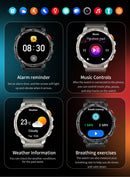 2026 New T-Rex3 Pro 1100mAh Battery Smart Watch GPS path 5ATM Waterproof Sports Run tracker Outdoors Compass Military Smartwatch
