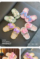 Summer New Kids Home Shoes Anti Slip Soft Sole Girls Bath Slipper Cartoon Cute Flower Bow Princess Slippers Children Beach Shoes - M & M Global