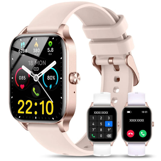 Smart Watch -for Women Stylish Fitness Tracker with Heart Rate Monitor, Message Notifications, Multi-Sport Mode, Music Playback