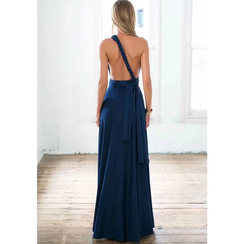 Sexy Women Multiway Wrap Convertible Boho Maxi Club Red Dress Bandage Long Dress Party Bridesmaids Infinity Robe Longue Femme - M & M Global