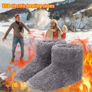 Electric Heater Shoes Men Women Winter Warm Snow Boots Foot Warmer Plush Heating Rechargeable Slippers Electric Heated Slippers