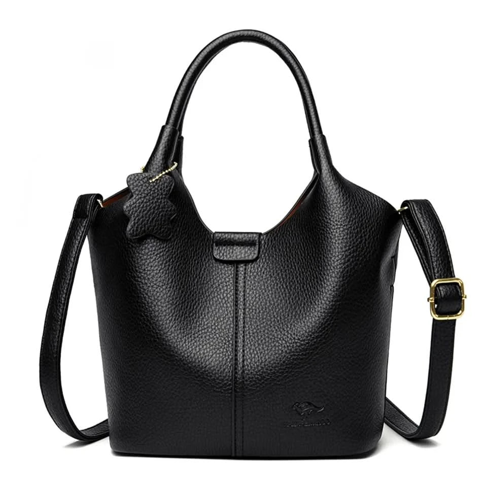 Soft Leather Handbags for Women Vintage Shoulder Bag Luxury Designer Ladies Large Capacity Bags Sac A Main - M & M Global
