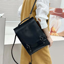 Genuine Leather Women Backpack Cross Body Bag Book School Bags Real Cowhide Lady Female Laptop Daypack Messenger Shoulder Bags - M & M Global