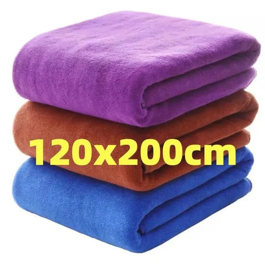 Enlarge and thicken microfiber bath towel, super soft, super absorbent and quick-drying towel - M & M Global