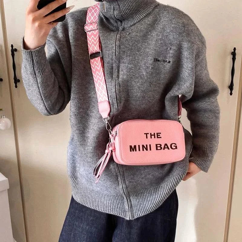 2025 New Small Square Bag Fashion Letter Pattern Chic Hobo Bag Trend PU Women Shoulder Bag Adjustable Strap Satchel Designer Bag - M & M Global